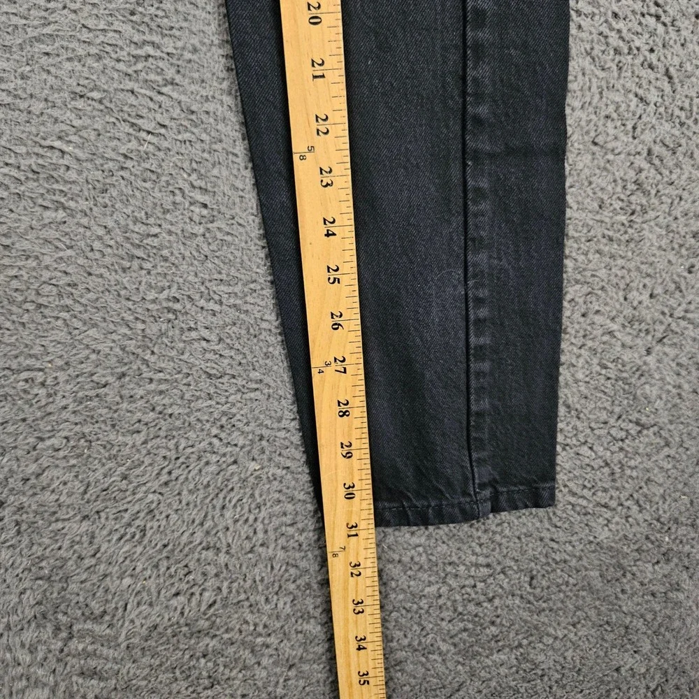 Levis 510 Skinny Jeans Mens 29x32 Black Distressed Ripped Knee‎ Denim